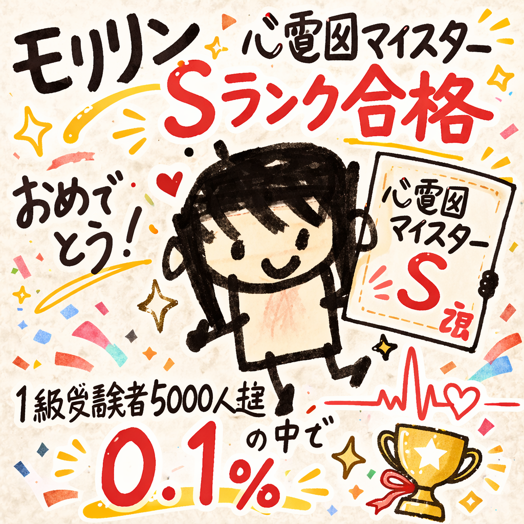 モリリン 心電図マイスター Sランク合格